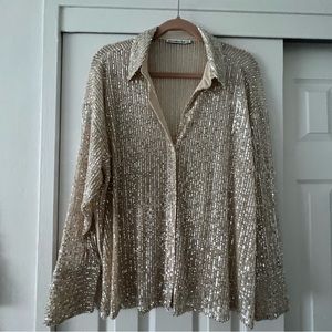 Abercrombie & Fitch sequin blouse